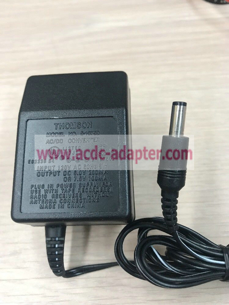 Genuine Thomson 6-7.5V 5-1075D AC Power Supply Adapter Charger